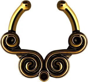 1Pcs Nose Jewelry Unique, Gothic Nose Ring C Shape Cloud Pattern Copper Piercing Jewelry