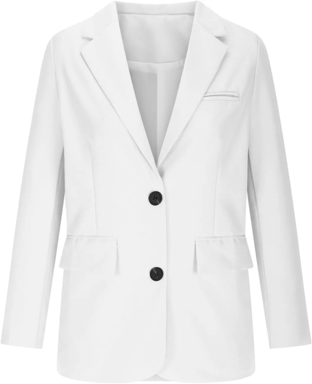 2025 Womens Work Office Blazer Jacket Casual Bussiness Blazers Open Front Long Sleeve Button Down Lapel Blazer