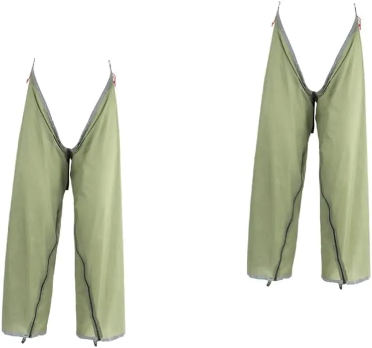 2pcs Outdoor Rain Pants Waterproof Rain Pants Mens Riding Pants Women Rain Pants Double-Layer Pants Outdoor Pants Breathable Rain Pants Winter Cycling Pant Bike Pants Pocket Pants Olive Green