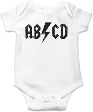 ABCD Alphabet Rock And Roll - Funny Baby Essentials Bodysuit - Baby Boy Clothes Newborn Outfits
