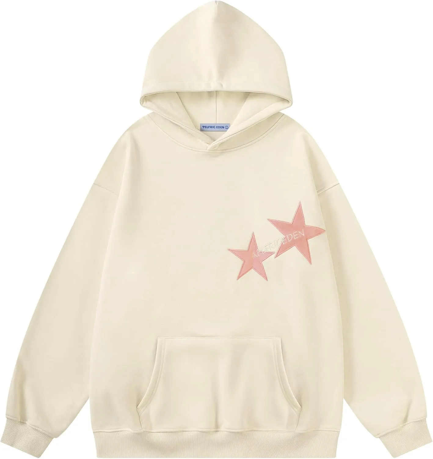 Aelfric Eden Star Hoodies Y2k Oversized Graphic Hoodies Aesthetic 90s Crewneck Sweatshirt Long Sleeve Pullover Tops