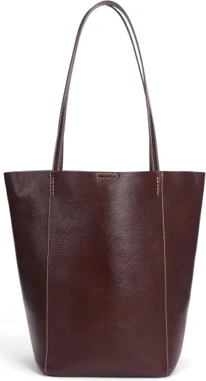 Afashor Genuine Leather Tote Shoulder Handbag Bucket Hobo Purse Vintage Satchel for Women 2pcs set