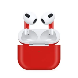 Airpods 3 Matte Red Skin