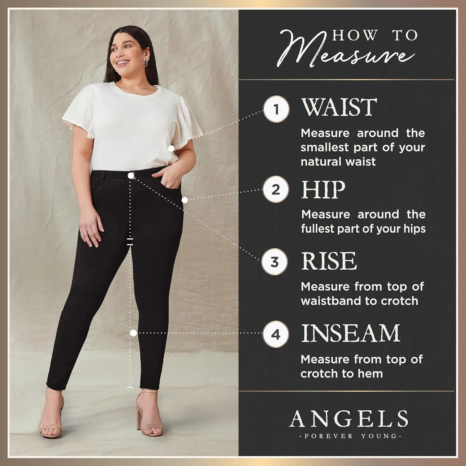 Angels Forever Young Women's Curvy Crop Jeans