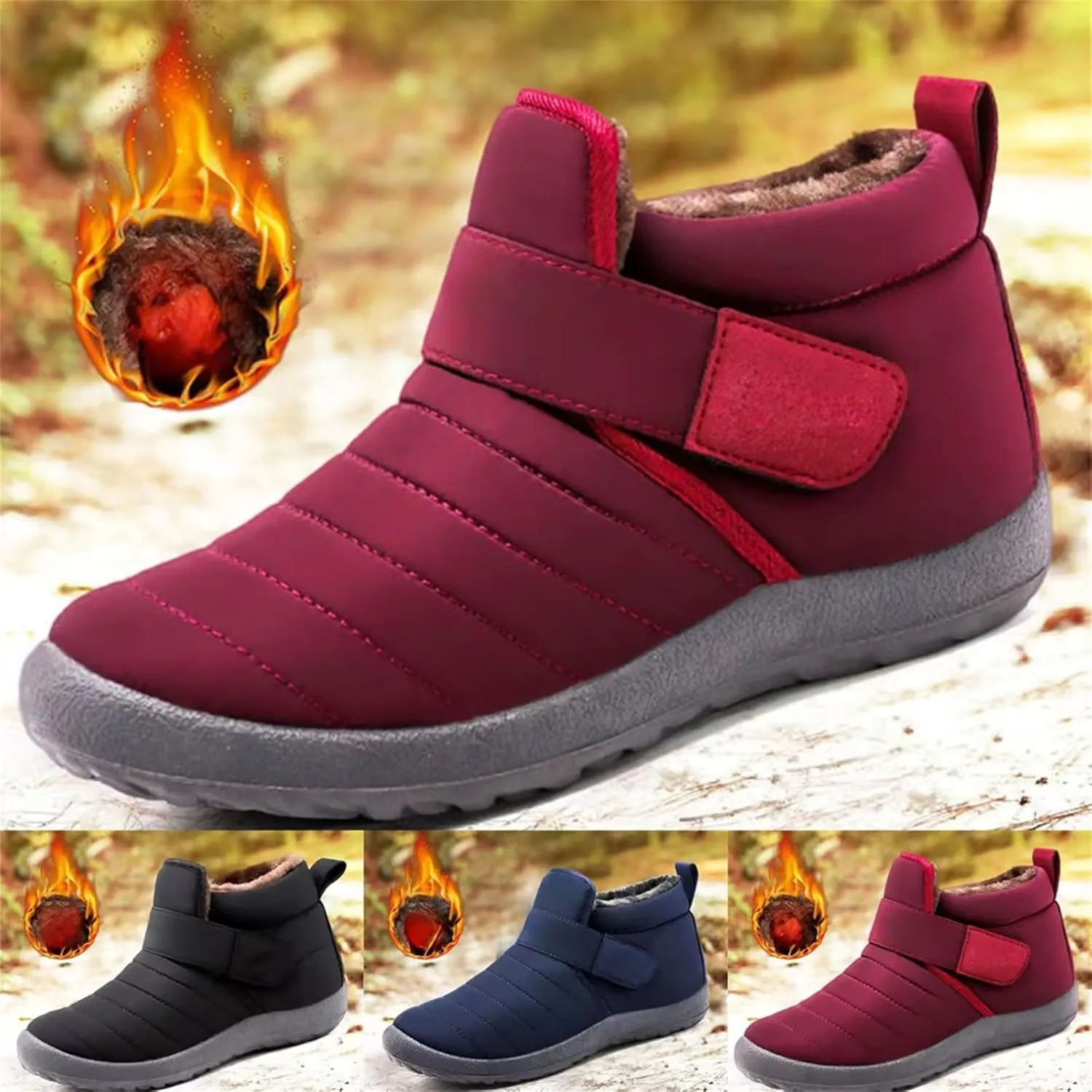 Anthoern Shoes Men's Waterproof Fashion Shoes Handmade Suede High Boots Non-Slip Breathable Lightweight Shoes