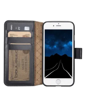 Apple iPhone 7 8 SE2 SE3 Series Leather Book Case Phone Cases