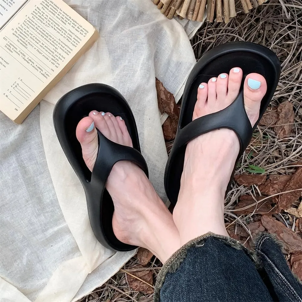 Arch Support Flip Flops for Women,Plantar Fasciitis Orthopedic Sandals for Women,Walking Sandals Platform Recovery Flipflops,2025 Summer Beach Shoes Comfort Lightweight