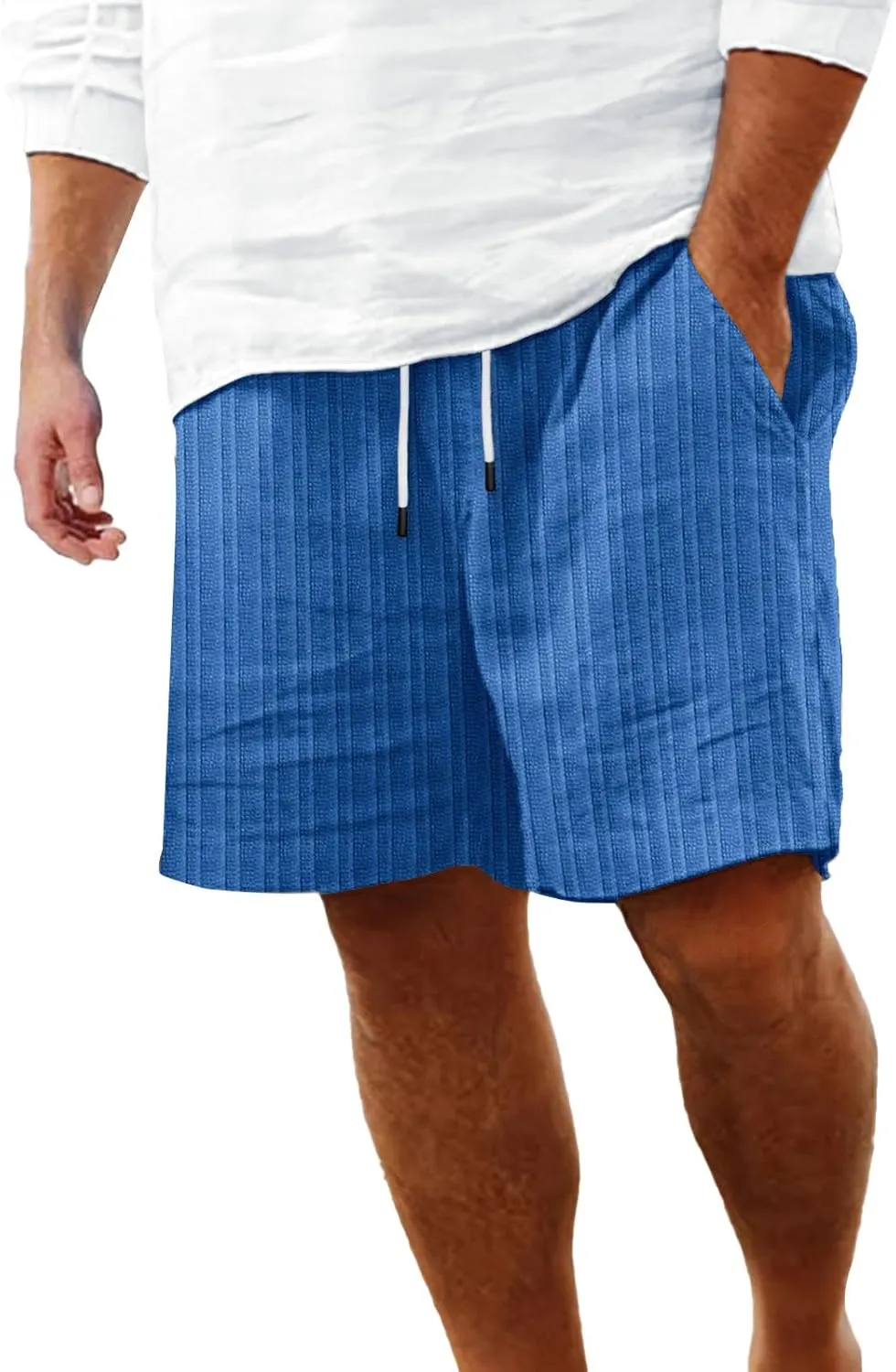 Athletic Shorts Shorts Men's Solid Cotton Summer Fashionable Men's pants Men Linen Shorts Khaki Shorts for Mens