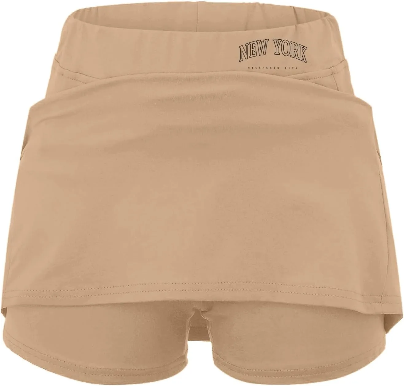 Athletic Skirts Women with Shorts Casual Tummy Control Tennis Skorts with Pockets New York Yoga Workout Summer Clothes