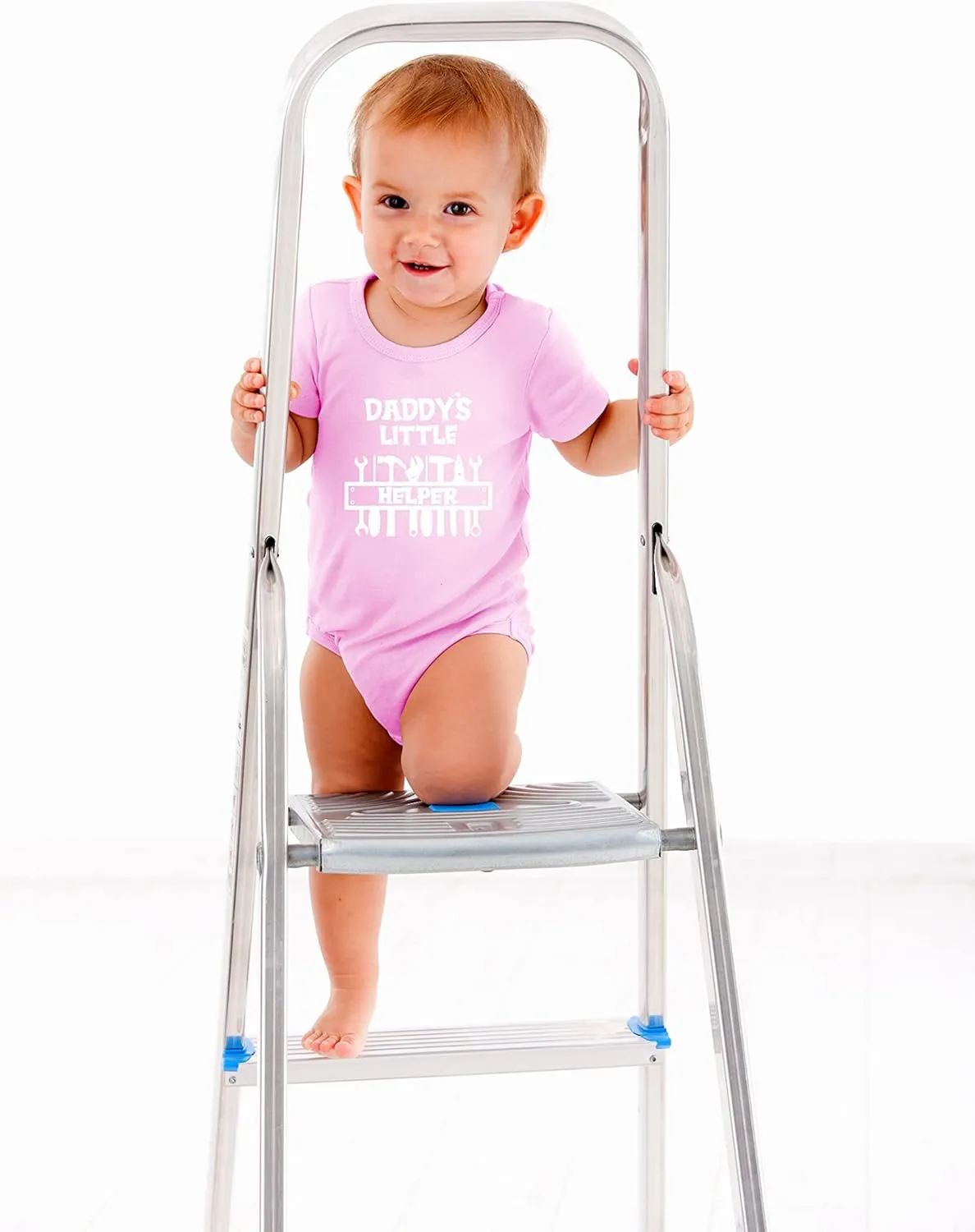AW Fashions Daddy's Little Helper Baby Bodysuit Funny Cute Infant Romper Clothing Adorable Unisex Outfit