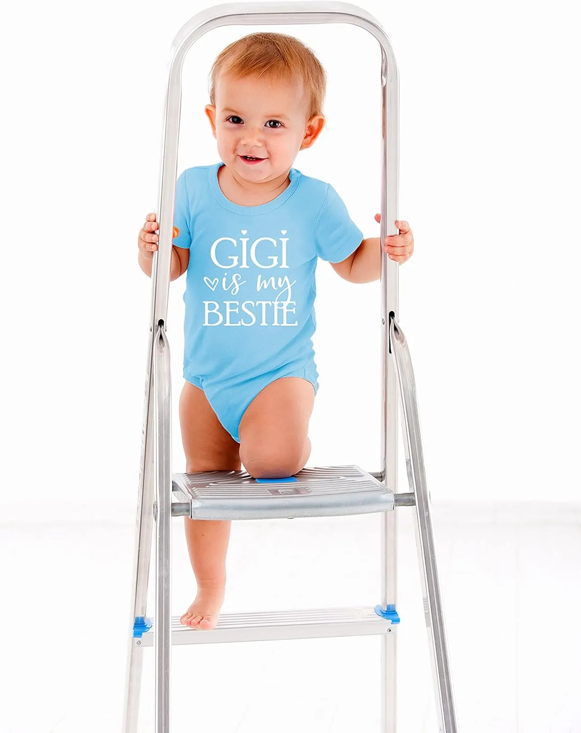 AW Fashions Gigi Is My Bestie Baby Bodysuit Funny Adorable Romper Clothing for Boys, Girls, and Unisex
