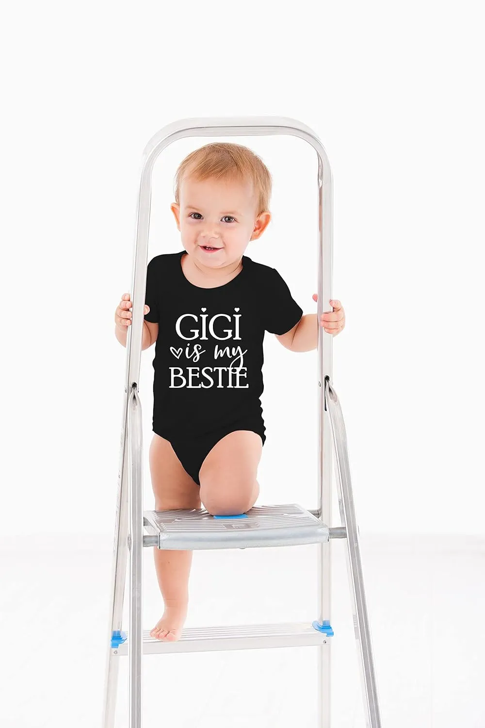 AW Fashions Gigi Is My Bestie Baby Bodysuit Funny Adorable Romper Clothing for Boys, Girls, and Unisex