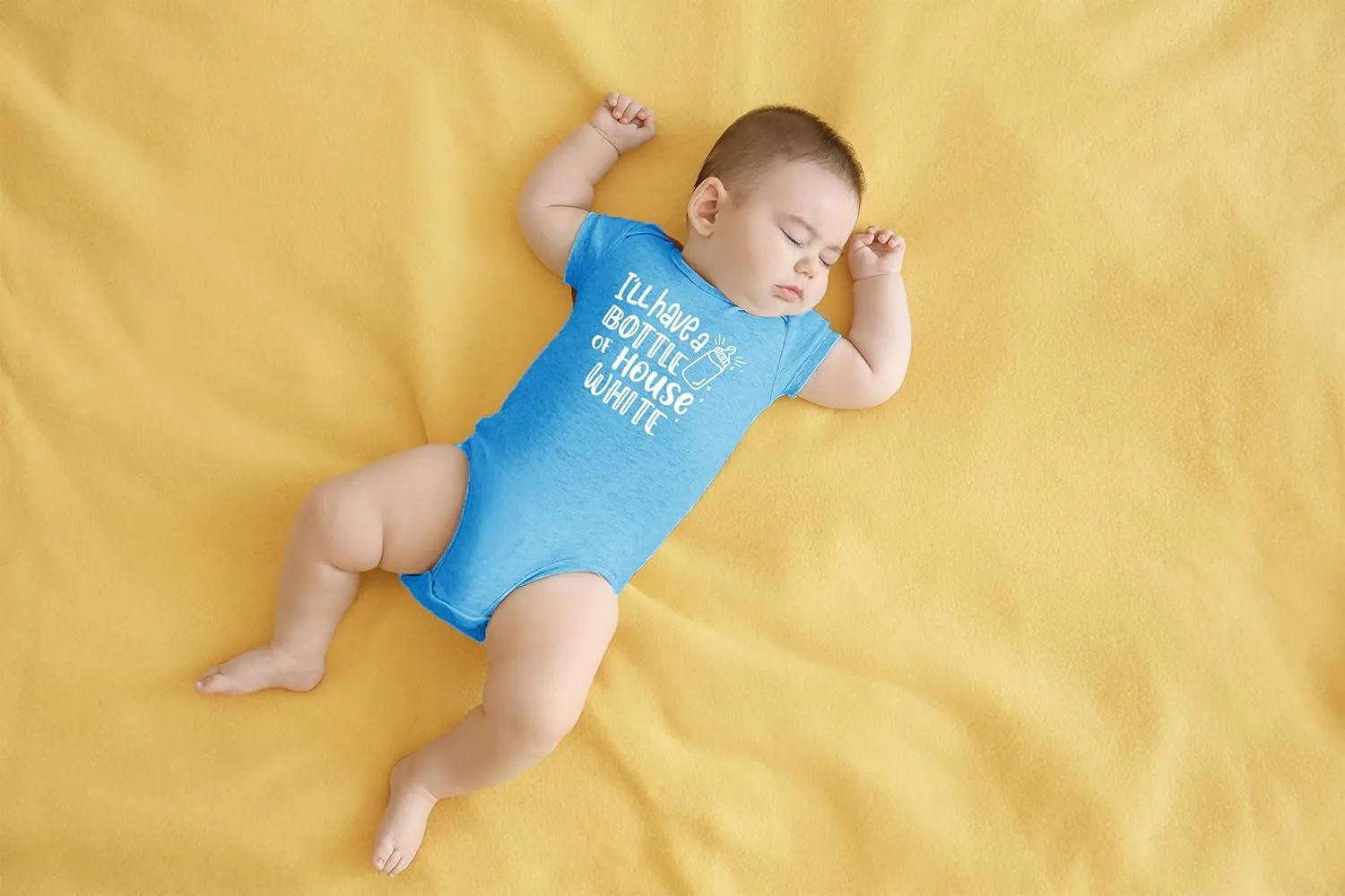 AW Fashions I'll Have A Bottle Of The House White Baby Bodysuit Funny Adorable Infant Clothing Boys Girls