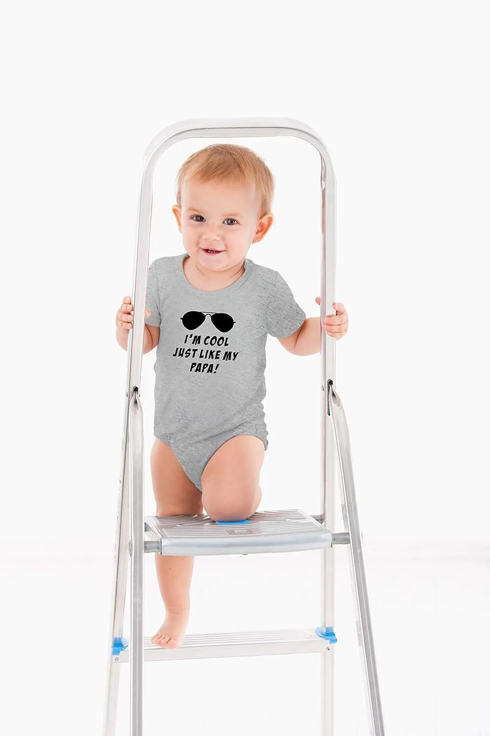 AW Fashions I'm Cool Just Like My Papa Baby Bodysuit Funny Cute Adorable Infant Romper Outfit Boys Girls