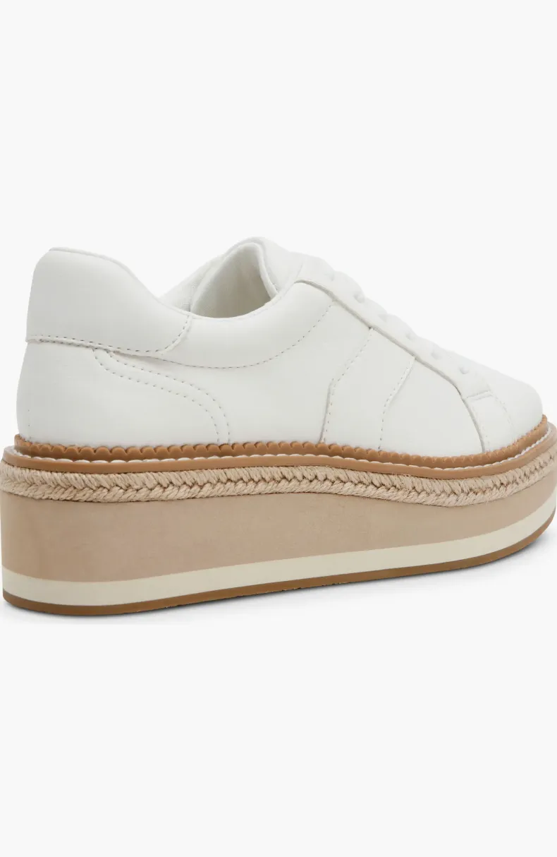 Bailey Espadrille Platform Sneaker, White