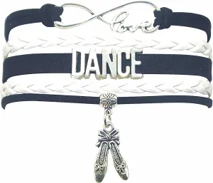 Ballet Belly Ballroom Dance Charm Bracelet For Women, Men, Adult Dancers, Dance Recital & Teacher Lovers (Bulk)