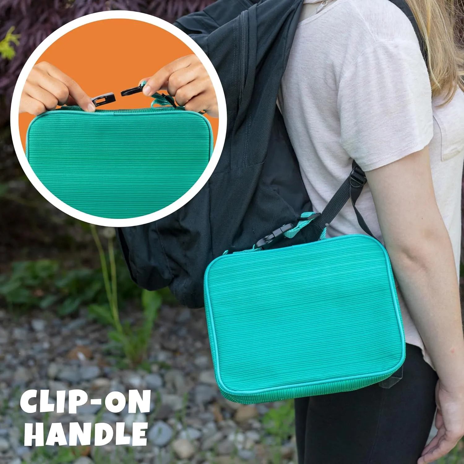 Bentology Lunch Box for Girls - Kids Insulated, Durable Lunchbox Tote Bag Fits Bento Boxes, Containers w/Lids, Jars & Bottles, Back to School Reusable Lunch Sleeve Keeps Food Hotter or Colder Longer