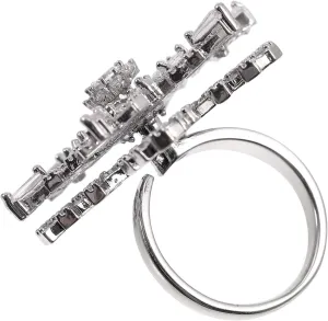BESPORTBLE 1pc Women Jewelry Fashion Jewelry for Women Ladies Rings Zircon Ring Copper Silver