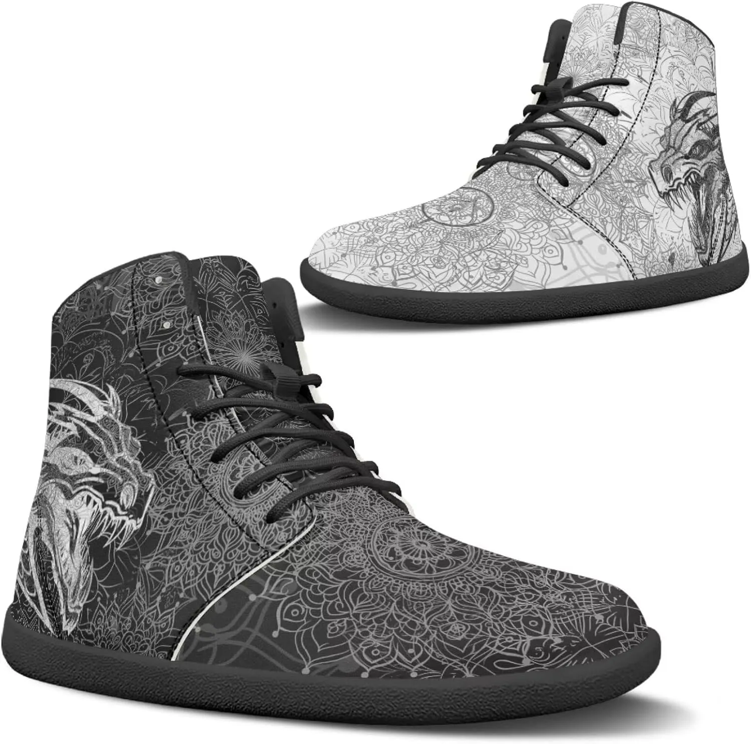 Binienty Barefoot Minimalist Shoes Mens Womens Wide Toe Cross Trainer Zero Drop Lace Up Sneakers
