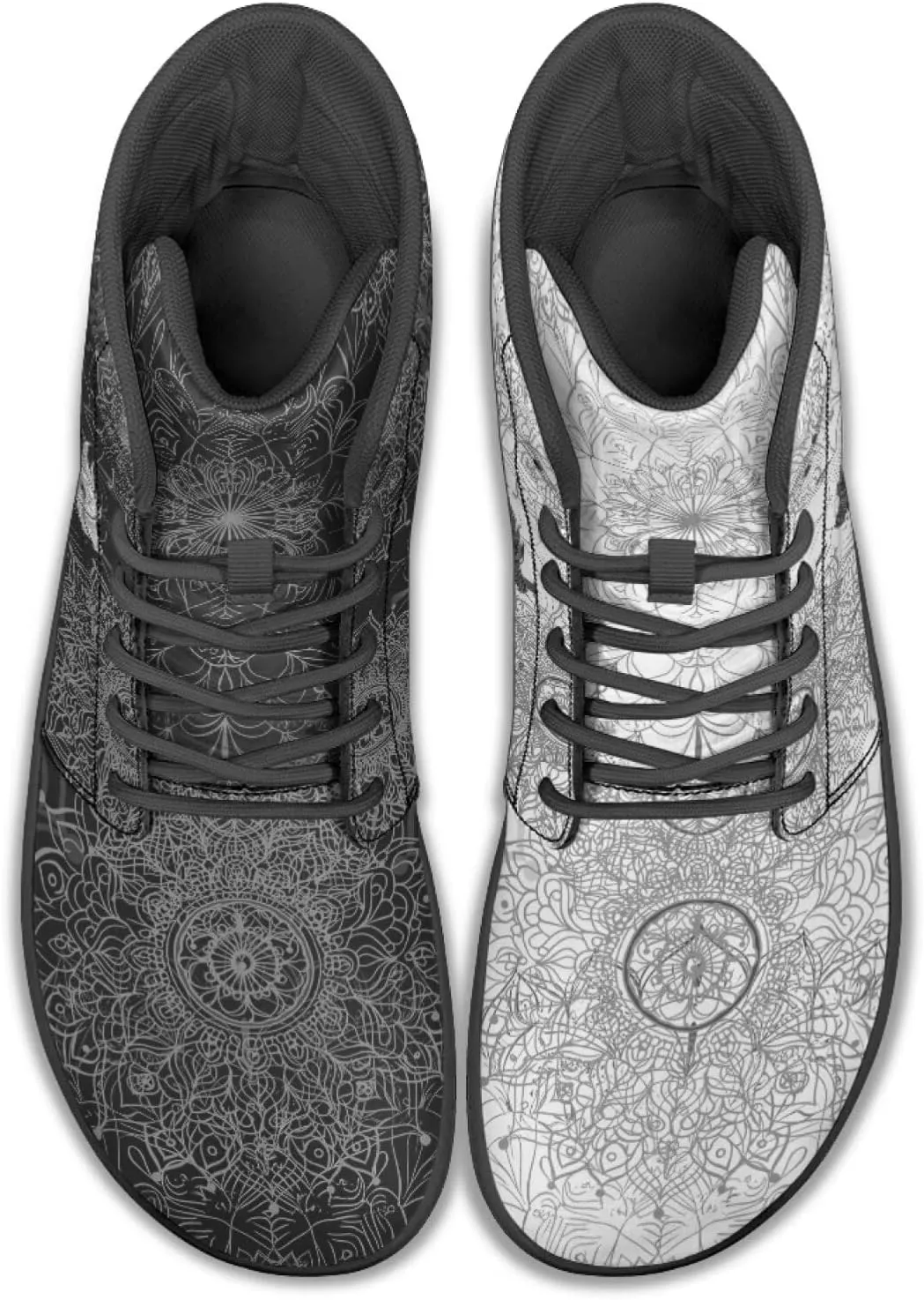 Binienty Barefoot Minimalist Shoes Mens Womens Wide Toe Cross Trainer Zero Drop Lace Up Sneakers