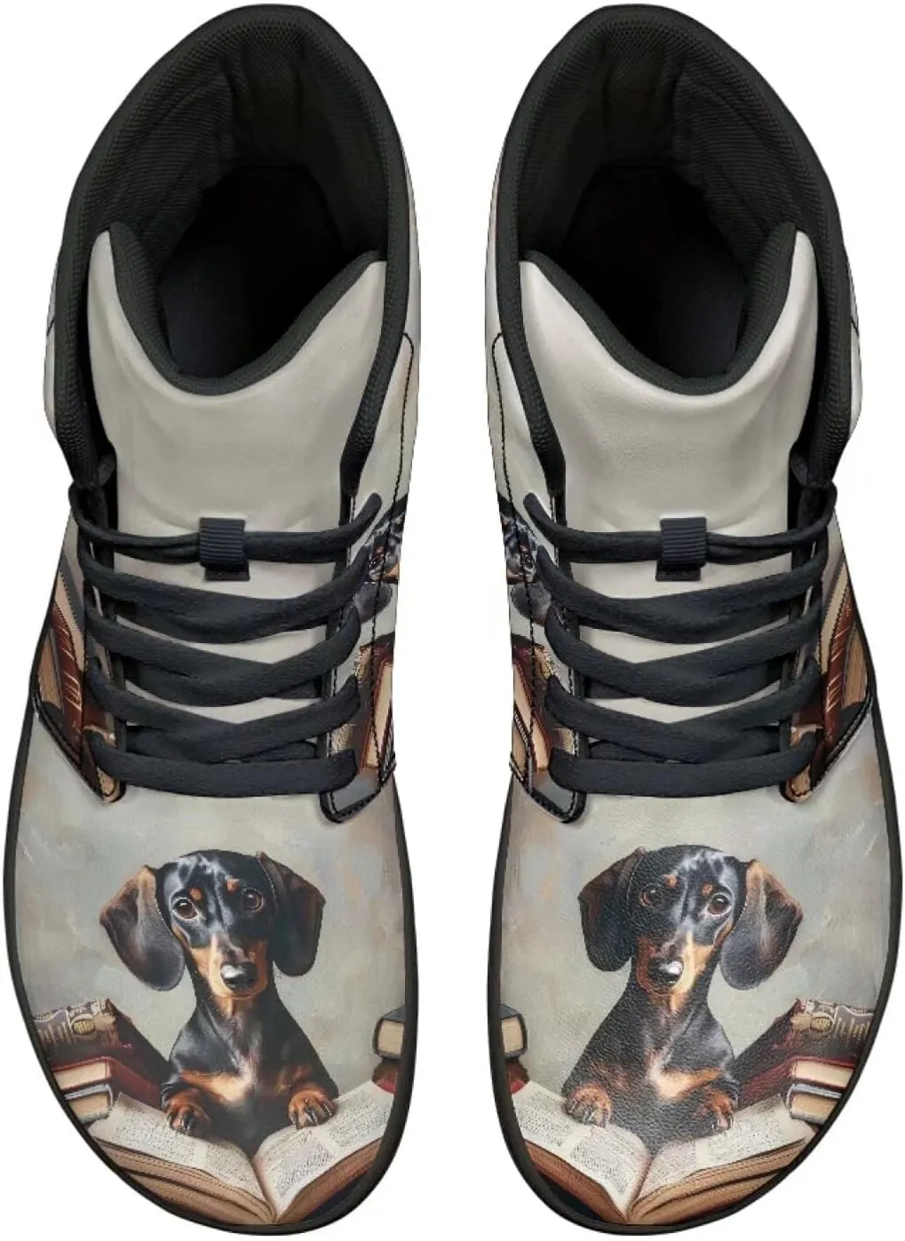 Binienty Barefoot Shoes Men Wide Toe Box High Top PU Minimalist Zero Drop Sneakers Outdoor Footwear