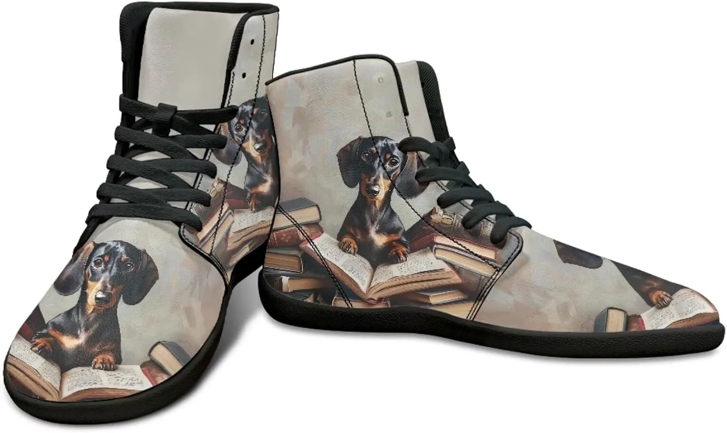 Binienty Barefoot Shoes Men Wide Toe Box High Top PU Minimalist Zero Drop Sneakers Outdoor Footwear