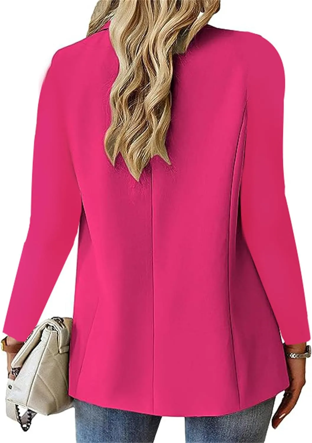 Blazers for Women 2025 Trendy Button Down Long Sleeve Jackets Casual Open Front Blazer Business Work Office Blazers