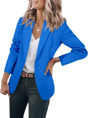 Blazers for Women Business Casual Work Office Suit Jackets Trendy Dressy Open Front Long Sleeve Blazer