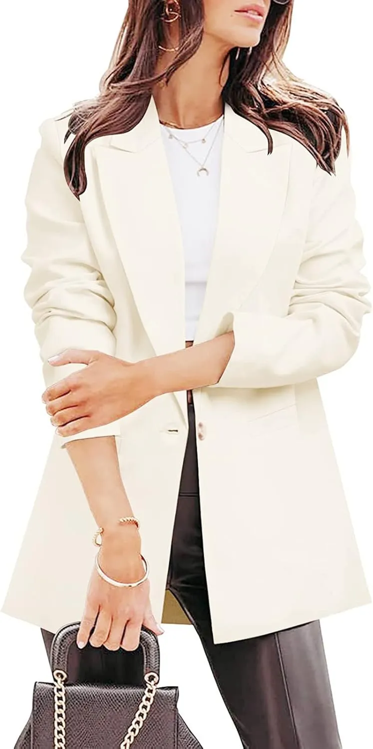 Blazers for Women Long Sleeve Blazer Jackets Business Casual Blazer Open Front Jacket Fashion Slim Casual Outfits