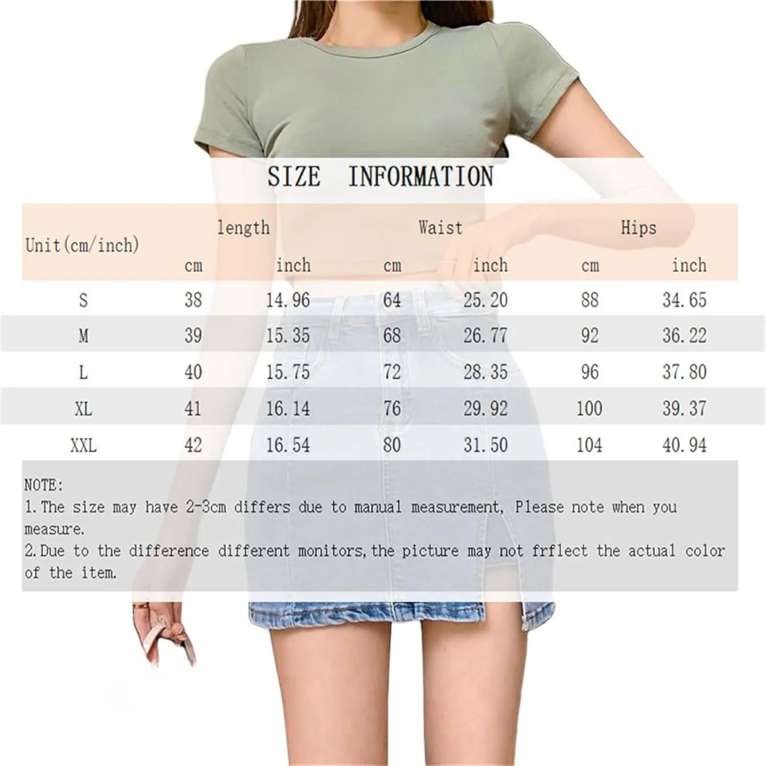 BloomySkorts Jean Skorts for Woman, Summer High Waisted Casual Mini Stretchy Side Split Zip Fly Denim Skirt