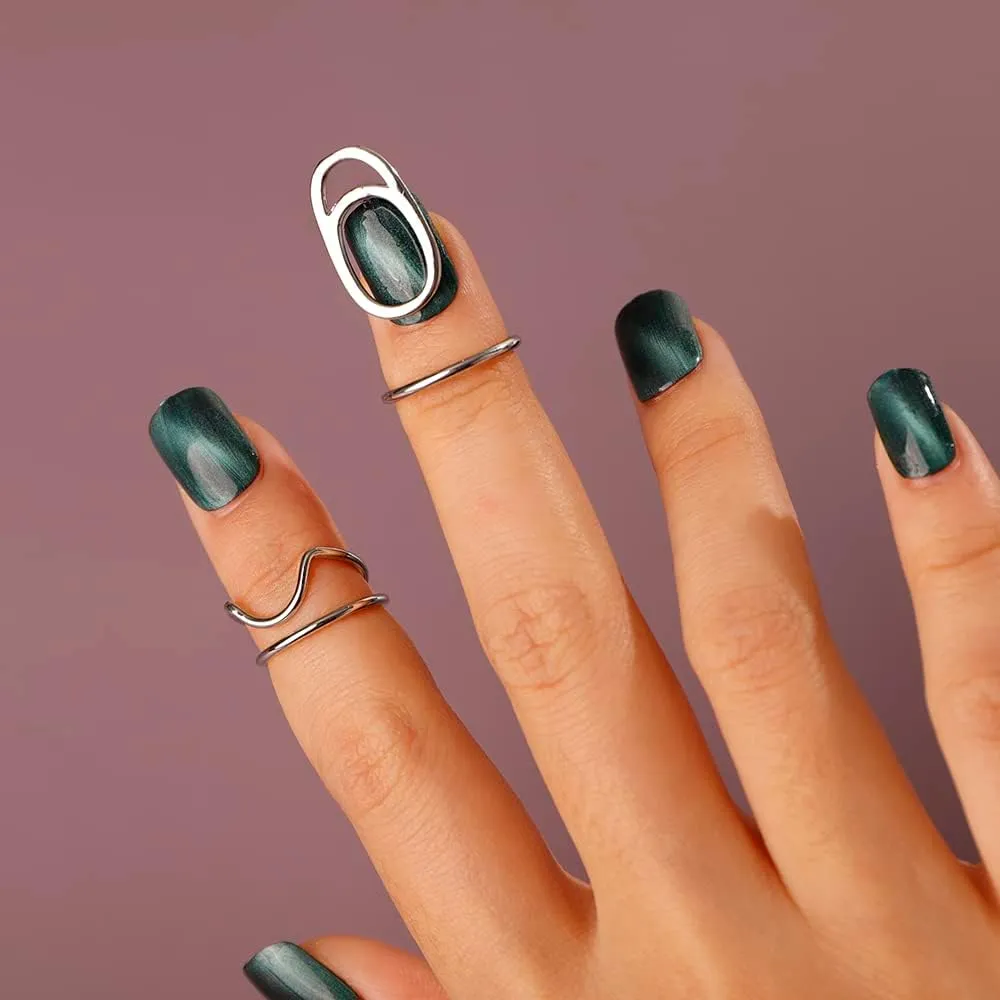Boho Small Cute Gold Fingertip Ring Knuckle Nail Jewelry for Women Fashion Knuckle Jewelry