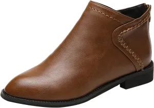 Brown Booties for Women Women Fall Boots Platforms Boots Vintage for Women Womens Ankle Boots Wide toe Box Ankle Bootie Slippers for Women
