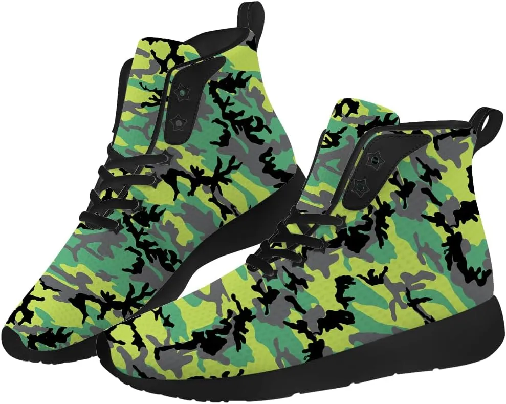 Camouflage Shoes for Men Women High Top Sneakers Gifts for Women Men