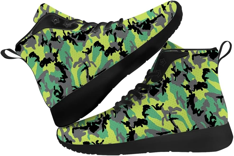 Camouflage Shoes for Men Women High Top Sneakers Gifts for Women Men