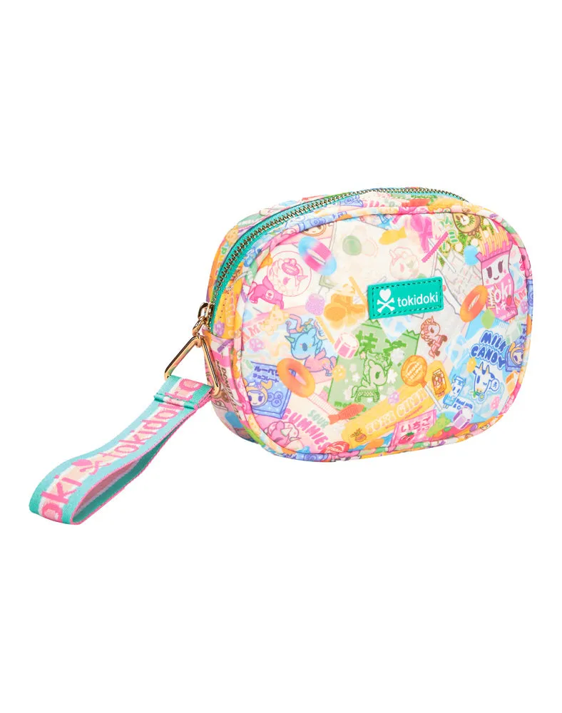 Candy Craze Round Zip Pouch Wristlet