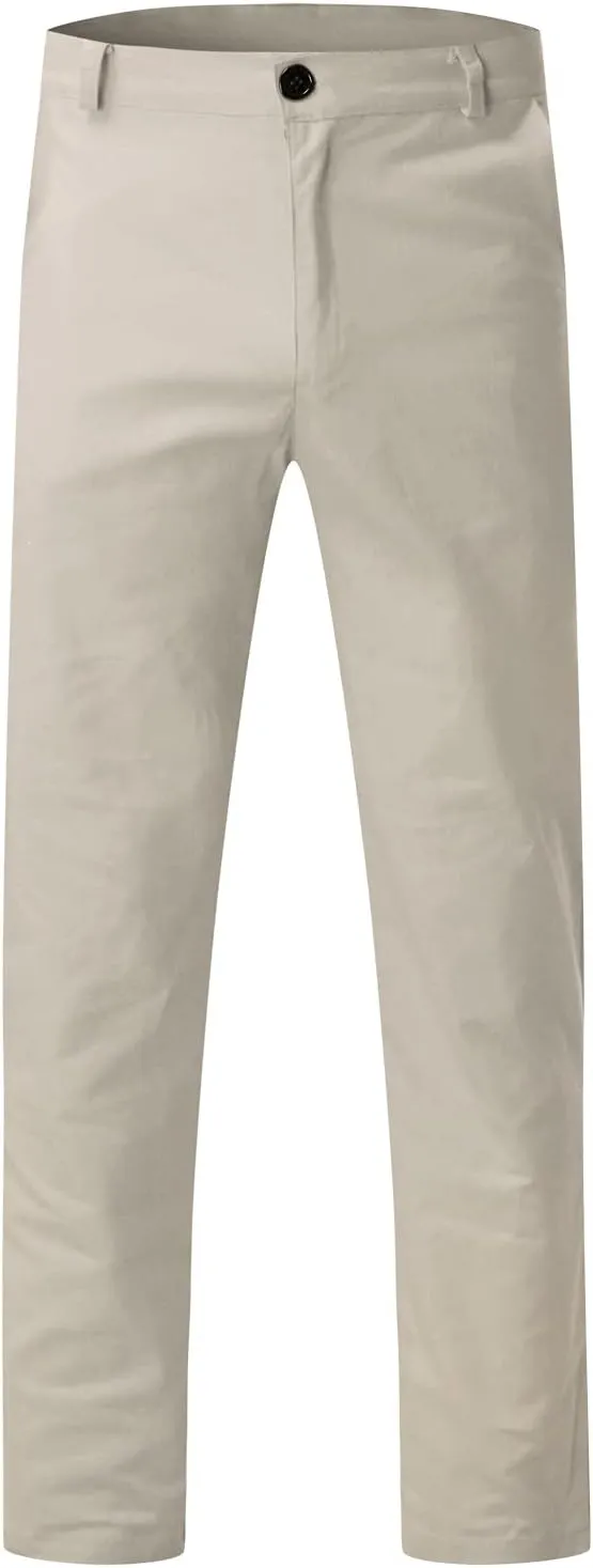 Cargo Pants for Men Big and Tall for Men Relaxed Fit Casual Slim Beach Work Streetwear Khaki Baggy Pants with Zipper