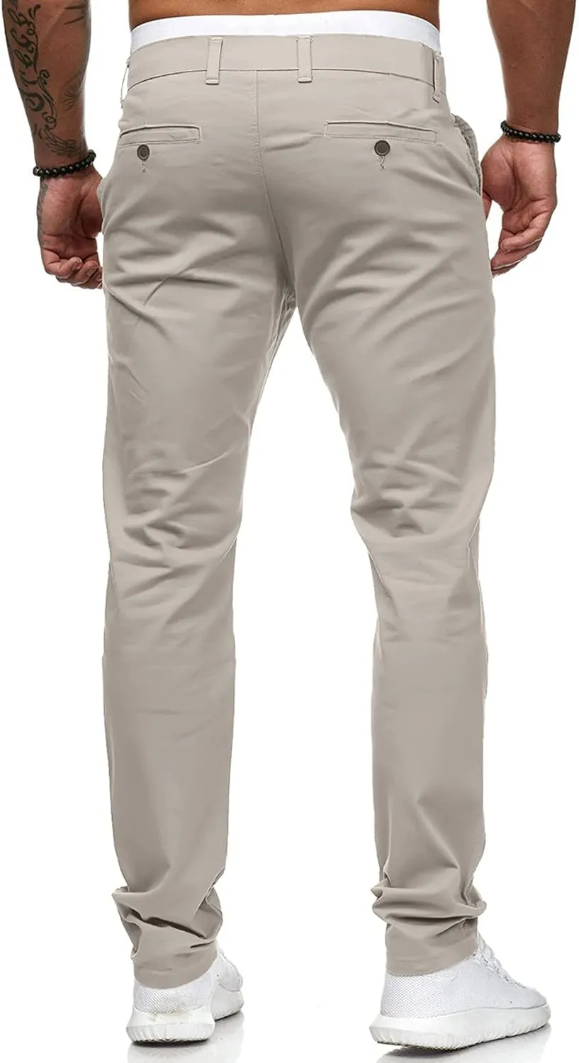 Cargo Pants for Men Big and Tall for Men Relaxed Fit Casual Slim Beach Work Streetwear Khaki Baggy Pants with Zipper
