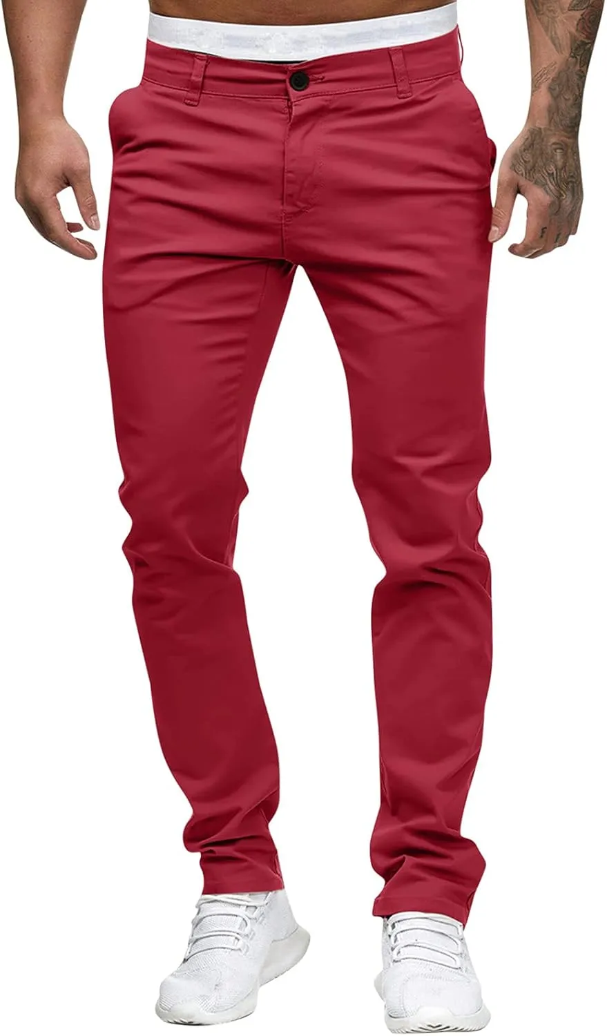 Cargo Pants for Men Big and Tall for Men Relaxed Fit Casual Slim Beach Work Streetwear Khaki Baggy Pants with Zipper