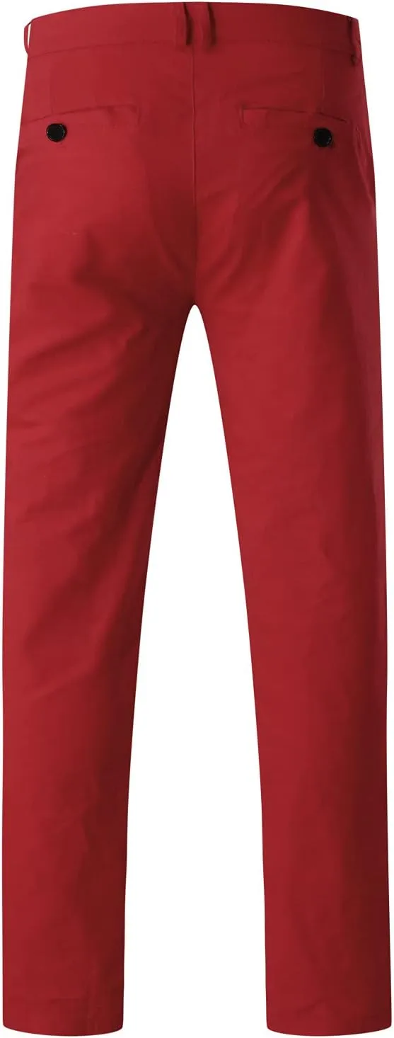 Cargo Pants for Men Big and Tall for Men Relaxed Fit Casual Slim Beach Work Streetwear Khaki Baggy Pants with Zipper