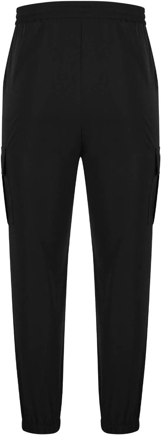 Cargo Pants for Men Relaxed Fit Stretch Workout Joggers Chino Outdoor Hiking Pants Lightweight Drawstring Sweatpants