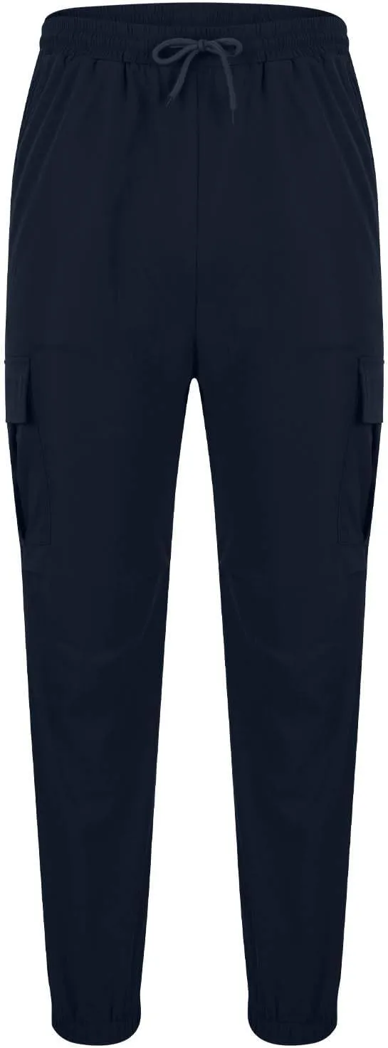 Cargo Pants for Men Relaxed Fit Stretch Workout Joggers Chino Outdoor Hiking Pants Lightweight Drawstring Sweatpants