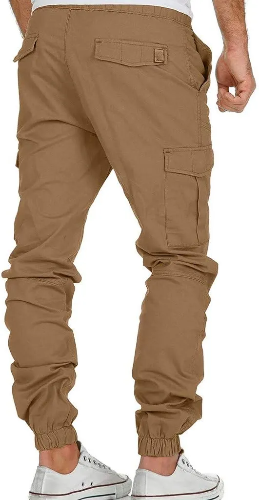 Cargo Pants for Men,Mens Fashion Joggers Sports Pants Cotton Pants Gym Sweatpants Trousers Casual Long Pant
