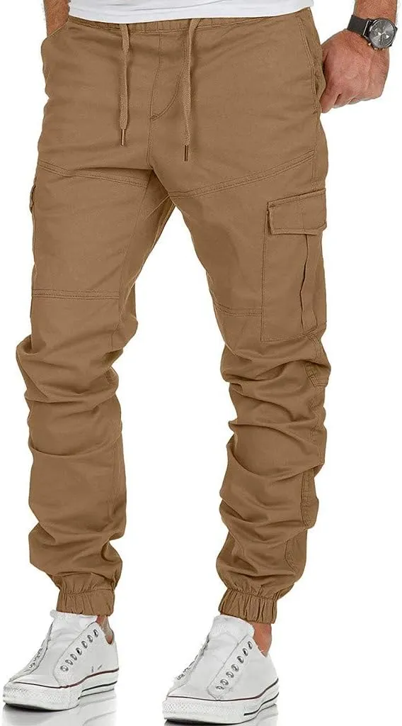 Cargo Pants for Men,Mens Fashion Joggers Sports Pants Cotton Pants Gym Sweatpants Trousers Casual Long Pant
