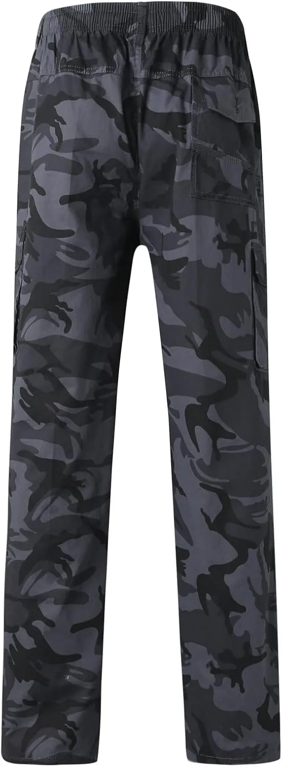 Cargo Pants for Men,Mens Outdoor Sweatpants Lightweight Tactical Pant Hiking Jogger Classic Fit Multi Pockets