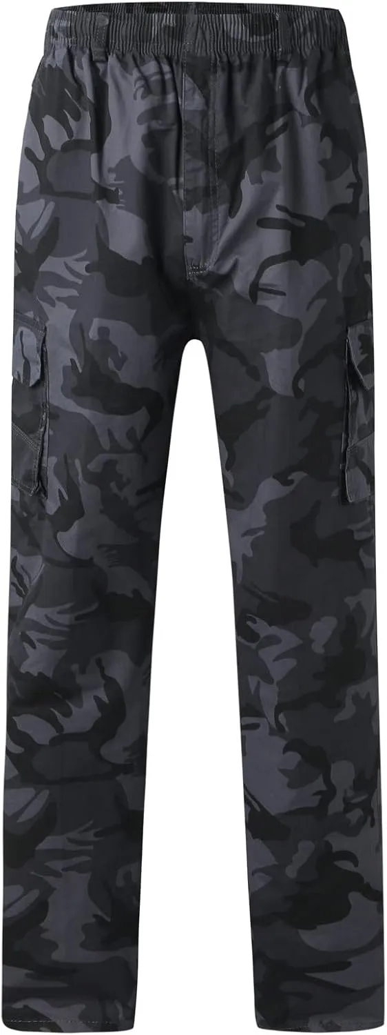 Cargo Pants for Men,Mens Outdoor Sweatpants Lightweight Tactical Pant Hiking Jogger Classic Fit Multi Pockets