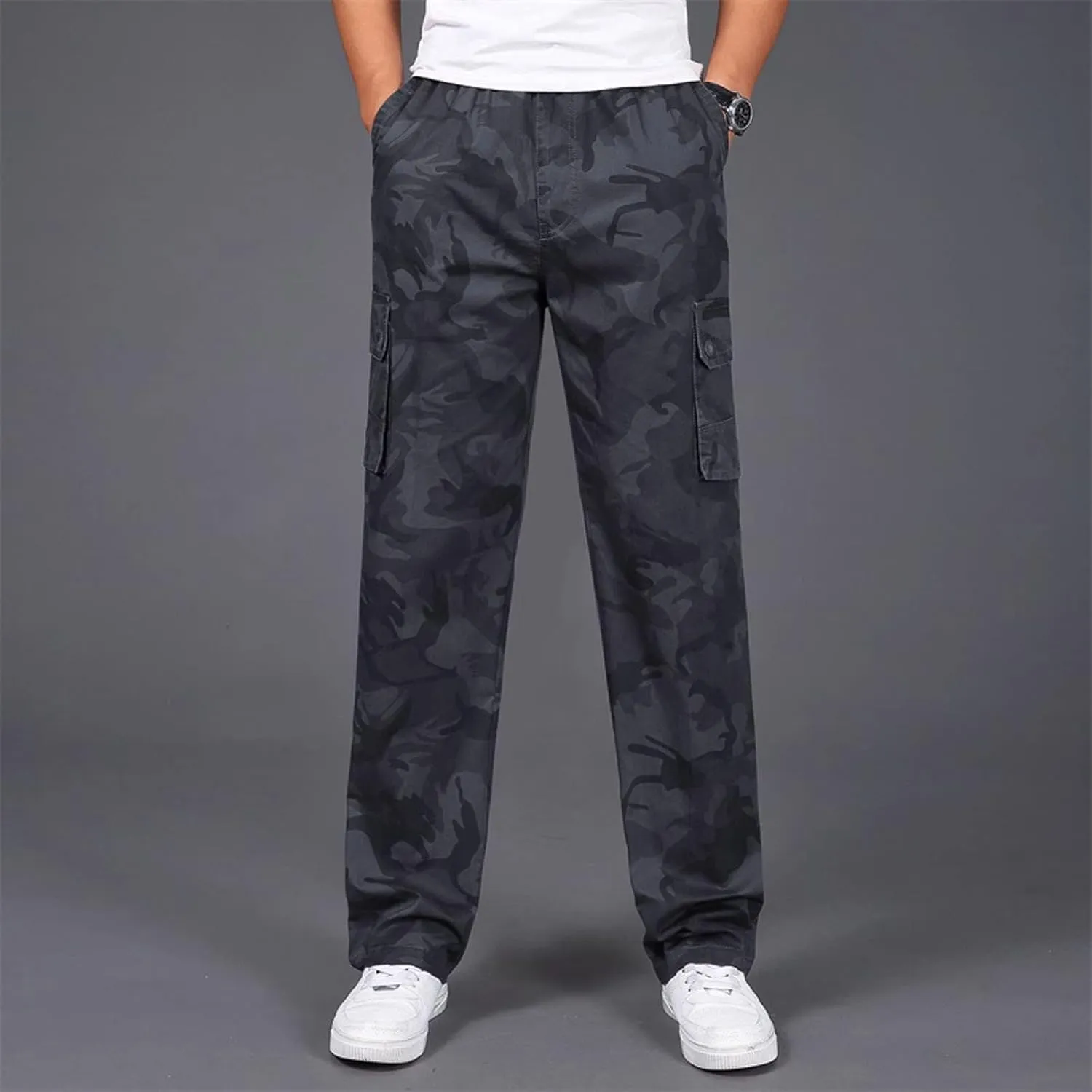 Cargo Pants for Men,Mens Outdoor Sweatpants Lightweight Tactical Pant Hiking Jogger Classic Fit Multi Pockets