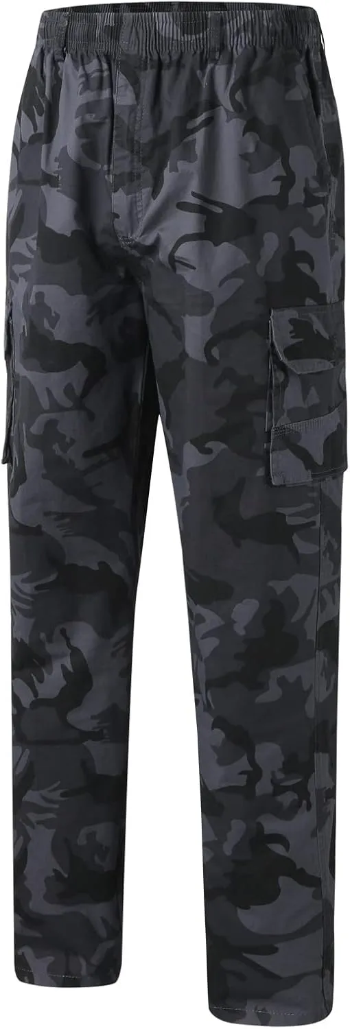 Cargo Pants for Men,Mens Outdoor Sweatpants Lightweight Tactical Pant Hiking Jogger Classic Fit Multi Pockets