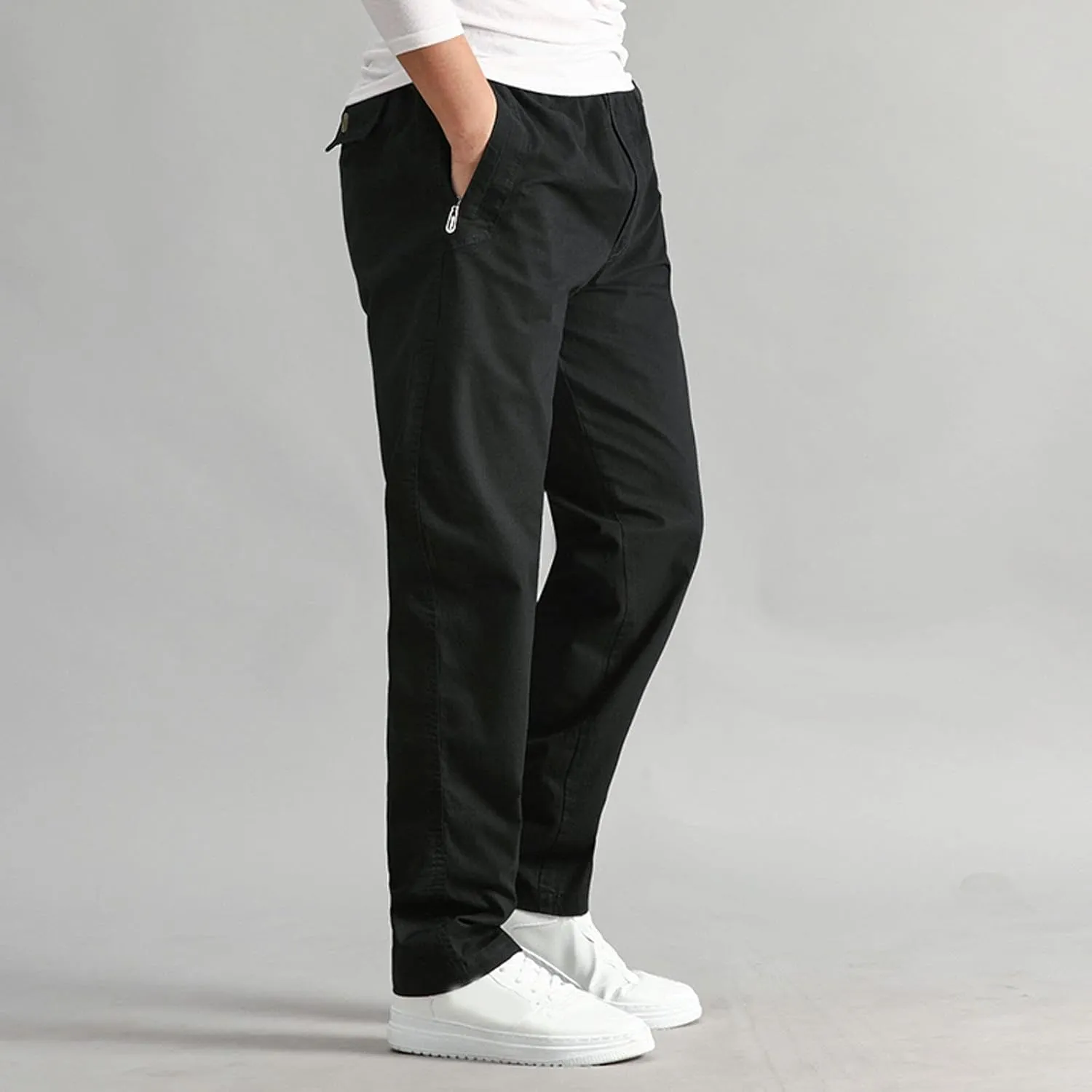 Cargo Pants for Men,Mens Pants Cargo Joggers with Pockets Fleece Sweatpants Casual Pant Chino Slim Fit Trousers