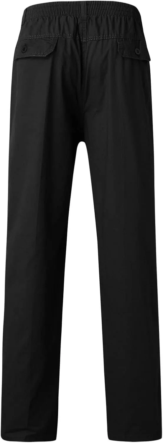 Cargo Pants for Men,Mens Pants Cargo Joggers with Pockets Fleece Sweatpants Casual Pant Chino Slim Fit Trousers