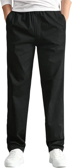 Cargo Pants for Men,Mens Pants Cargo Joggers with Pockets Fleece Sweatpants Casual Pant Chino Slim Fit Trousers